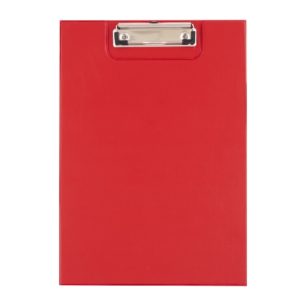 Picture of CLIPBOARD D.RECT A4 PVC  WITH COVER RED