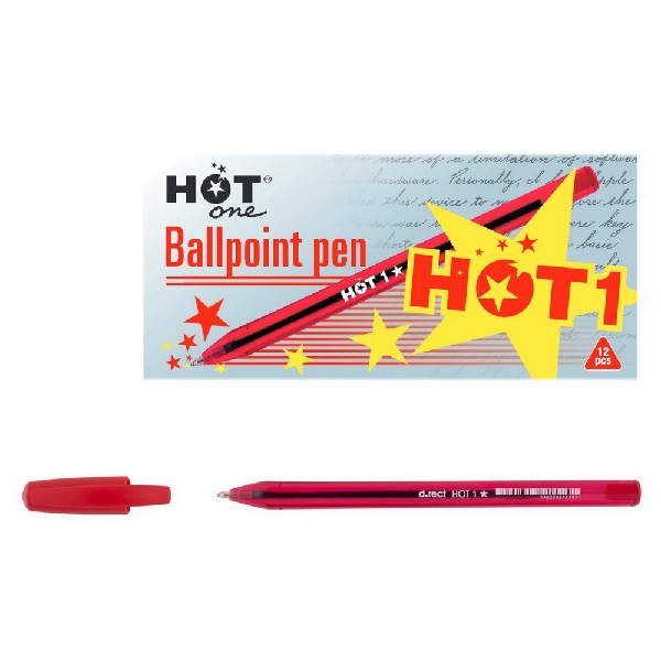 Picture of BALLPOINT PEN HOT 1 RED 12pcs