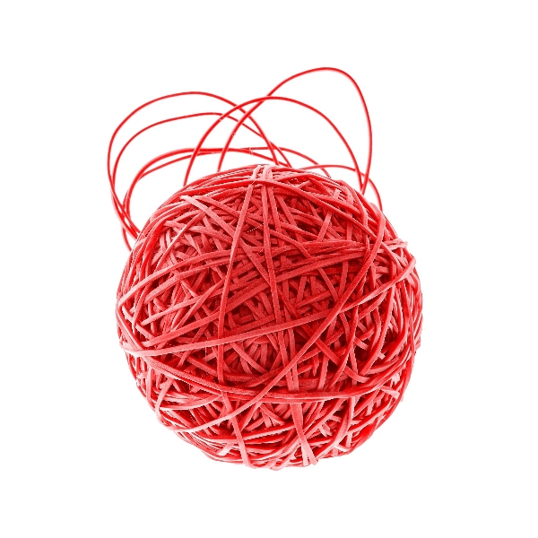 Picture of RUBBER BAND 1.5x2mm LFL 190mm 1000g RED