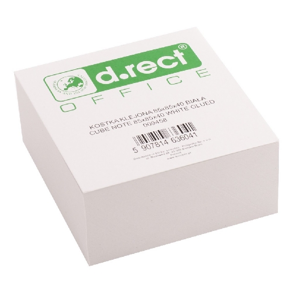 Picture of CUBE D.RECT 85x85x40mm GLUED WHITE