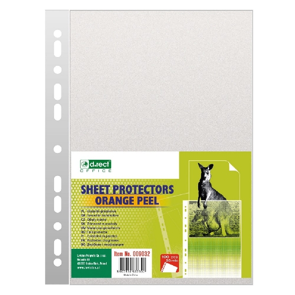 Picture of SHEET PROTECTOR D.RECT OP 30mic a'100