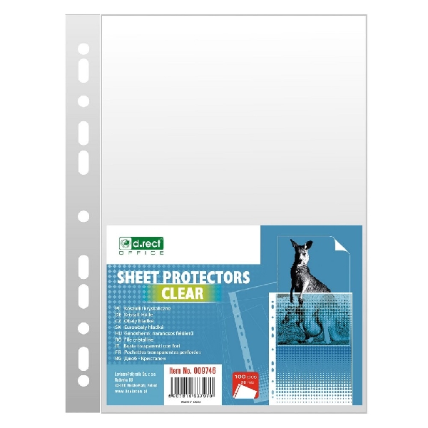 Picture of SHEET PROTECTOR D.RECT CC 75mic a'100