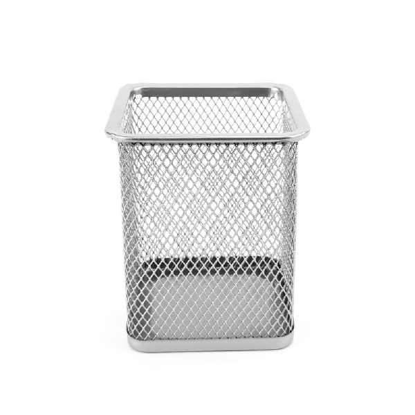 Picture of PEN STAND SQUARE MESH SILVER