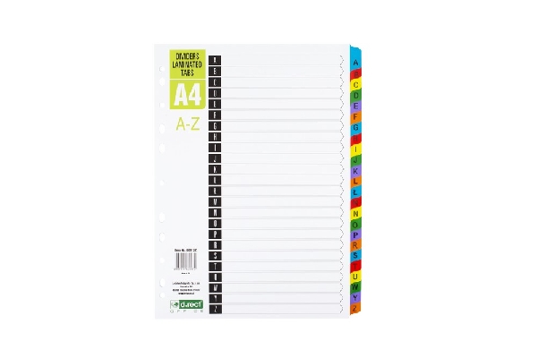 Obrazek PRZEKŁADKI D.RECT LAMINOWANE A-Z PLAZ