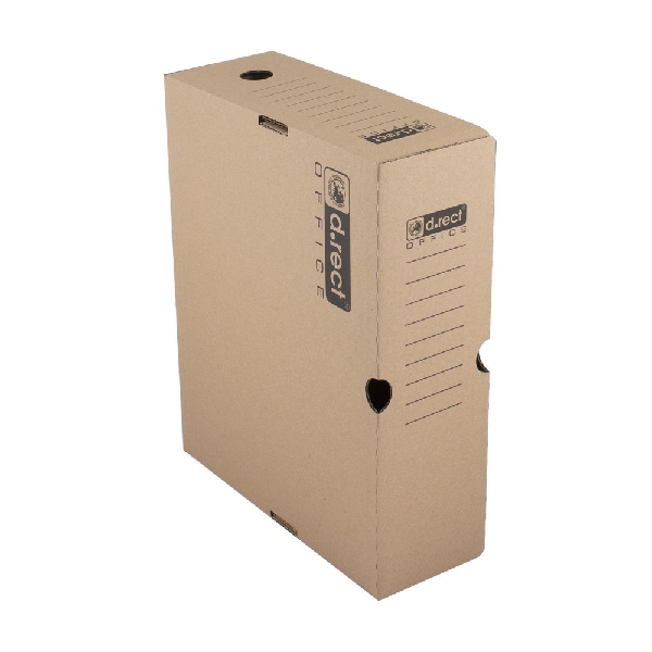 Picture of ARCHIVE BOX D.RECT 1100 CARDBOARD A4/100 mm
