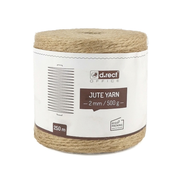 Picture of JUTE YARN D.RECT 2mm/500g 250m 12spools