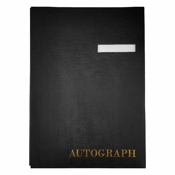 Picture of SIGNATURE FOLDER D.RECT AUTOGRAPH 20 DIVIDERS BLACK