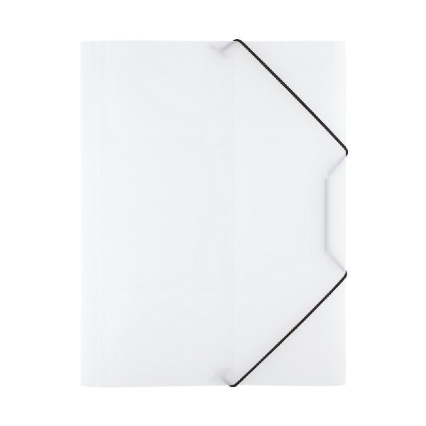 Picture of PP ACTION FILE WITH FASTENER TRANSPARENT CLEAR 6pcs