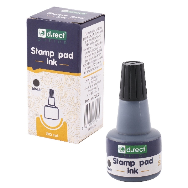 Obrazek TUSZ D.RECT CZARNY 30ml 12szt