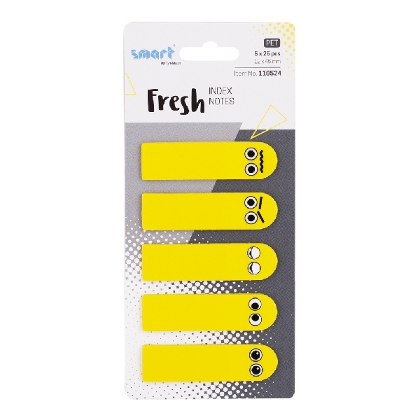 Obrazek ZAKŁADKI INDEKSUJĄCE SMART PET FRESH 12x45mm 5x25szt BUŹKI