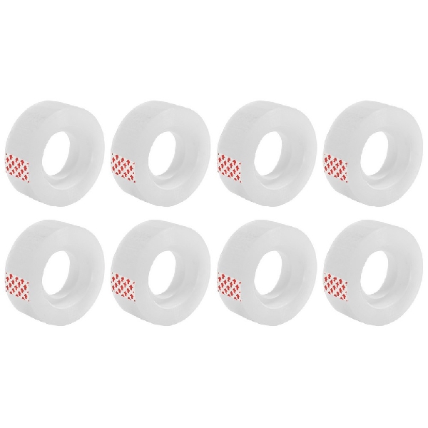 Picture of TAPE D.RECT CLEAR 40mic 18mm x 30m 8pcs