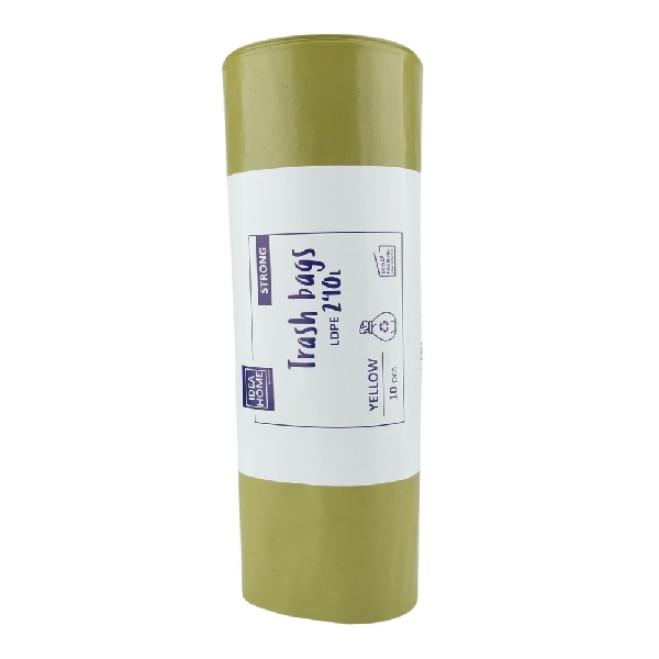 Obrazek WORKI IH LDPE MOCNY 240L ŻÓŁTY 10szt