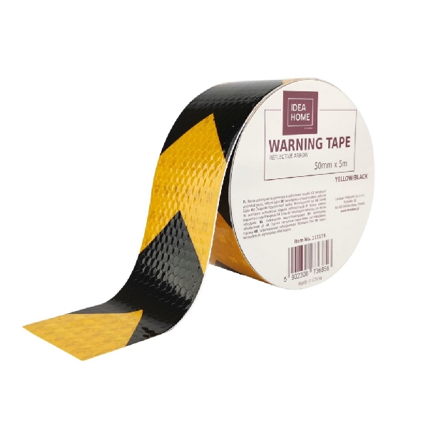 Picture of WARNING TAPE IH 50mm x 5m REFLECTIVE YELLOW/BLACK ARROW