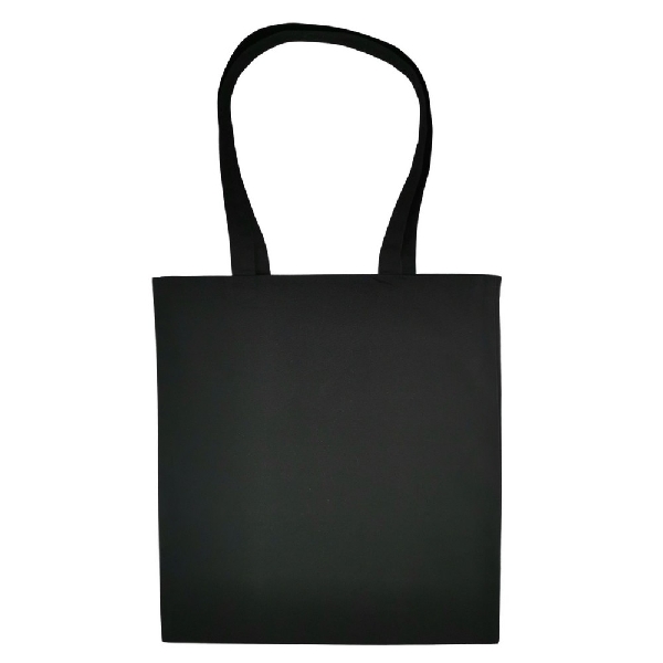 Obrazek TORBA BAWEŁNIANA 220g 380x420 Z USZAMI BEZ NADRUKU 5szt CZARNY