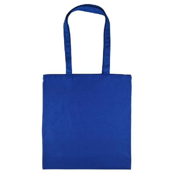 Obrazek TORBA BAWEŁNIANA 220g 380x420 Z USZAMI BEZ NADRUKU 5szt NIEBIESKI