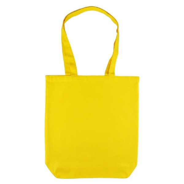 Picture of SHOPPING BAG COTTON 220gsm 380x420x10 WIDER 5pcs LEMON
