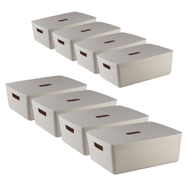 Obrazek POJEMNIK IH FLEXISTORE 19L 8szt. NEUTRAL