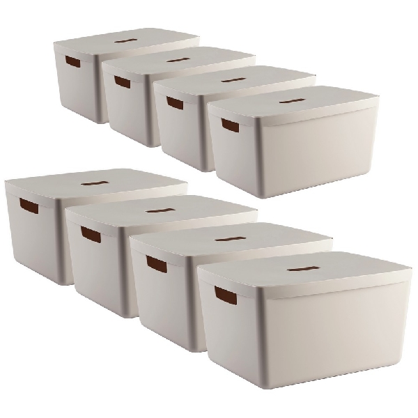 Obrazek POJEMNIK IH FLEXISTORE 28L 8szt. NEUTRAL
