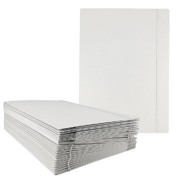 Picture of PAPER ACTION FILE D.RECT WITH FASTENER 300g WHITE 25pcs