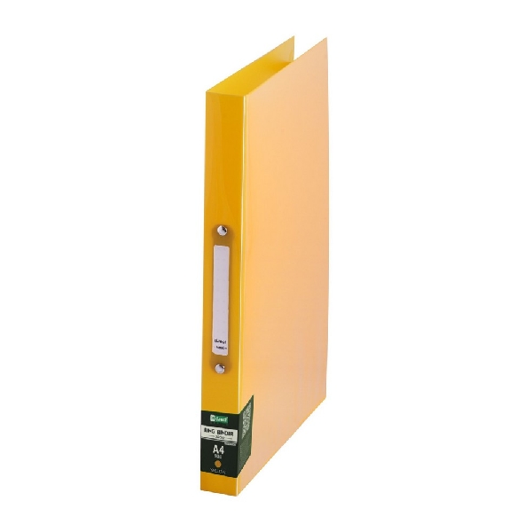 Picture of RING BINDER D.RECT 2200 PP TRANSPARENT YELLOW