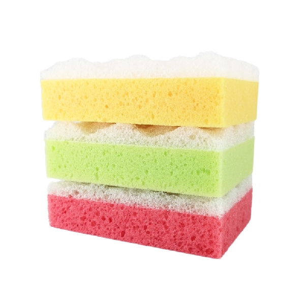 Picture of MASSAGE BATH SPONGE SQUARE 3pcs