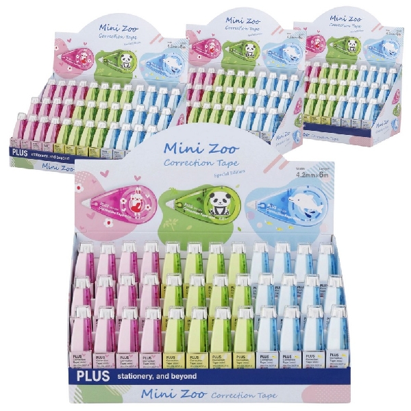 Picture of CORRECTION TAPE PLUS WH-504-36DP ZOO 4.2mm x 6m "four-for-three" (4xA'36)
