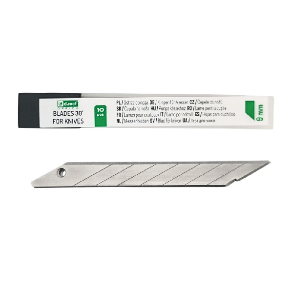 Obrazek OSTRZA D.RECT MAŁE 9mm precyzyjne 30° 10szt